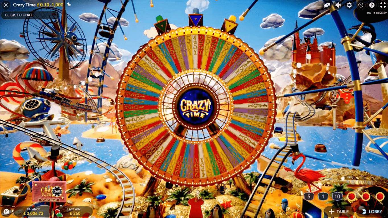 Play Crazy Time Demo Online for Free Official Website